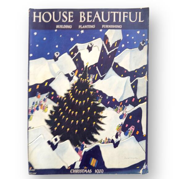 Vintage House Beautiful December 1929 Christmas Ethel B. Power Entire Issue
